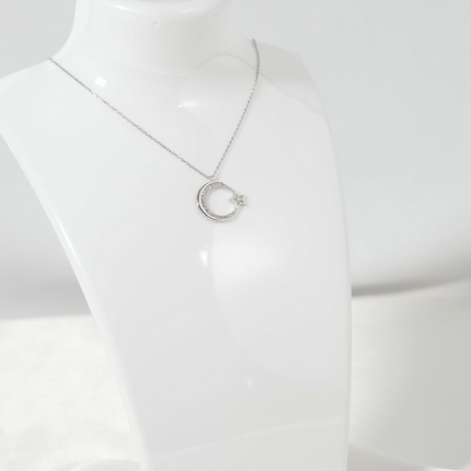 Minimal Türk Bayraklı Zirkon Taşlı 925 Ayar Gümüş Kolye