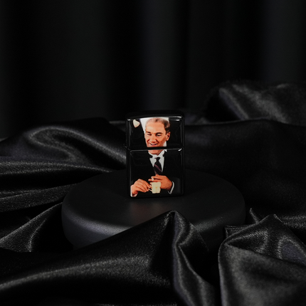 Atatürk Renkli Resimli Zippo Tipi Çakmak