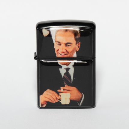 Atatürk Renkli Resimli Zippo Tipi Çakmak