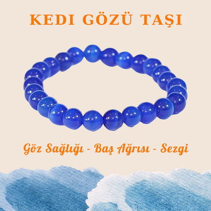 Sertifikalı Kedi Gözü Doğal Taş Bileklik